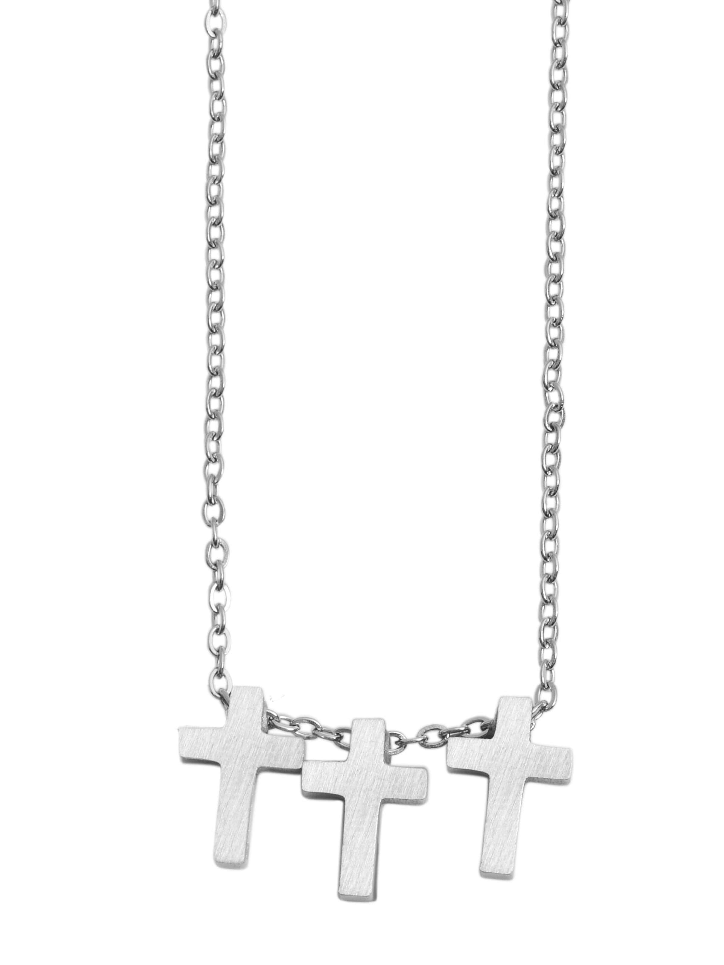 Akzent Jewelry Set 'Edelstahl silber' in Silver: front