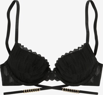 LASCANA T-shirt Bra in Black: front