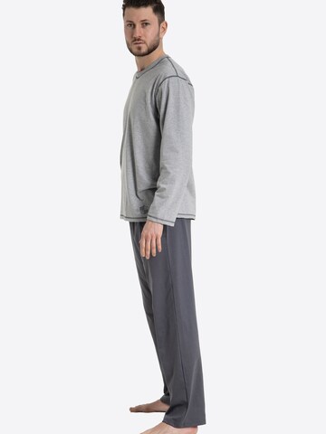 Haasis Bodywear Long Pajamas in Grey