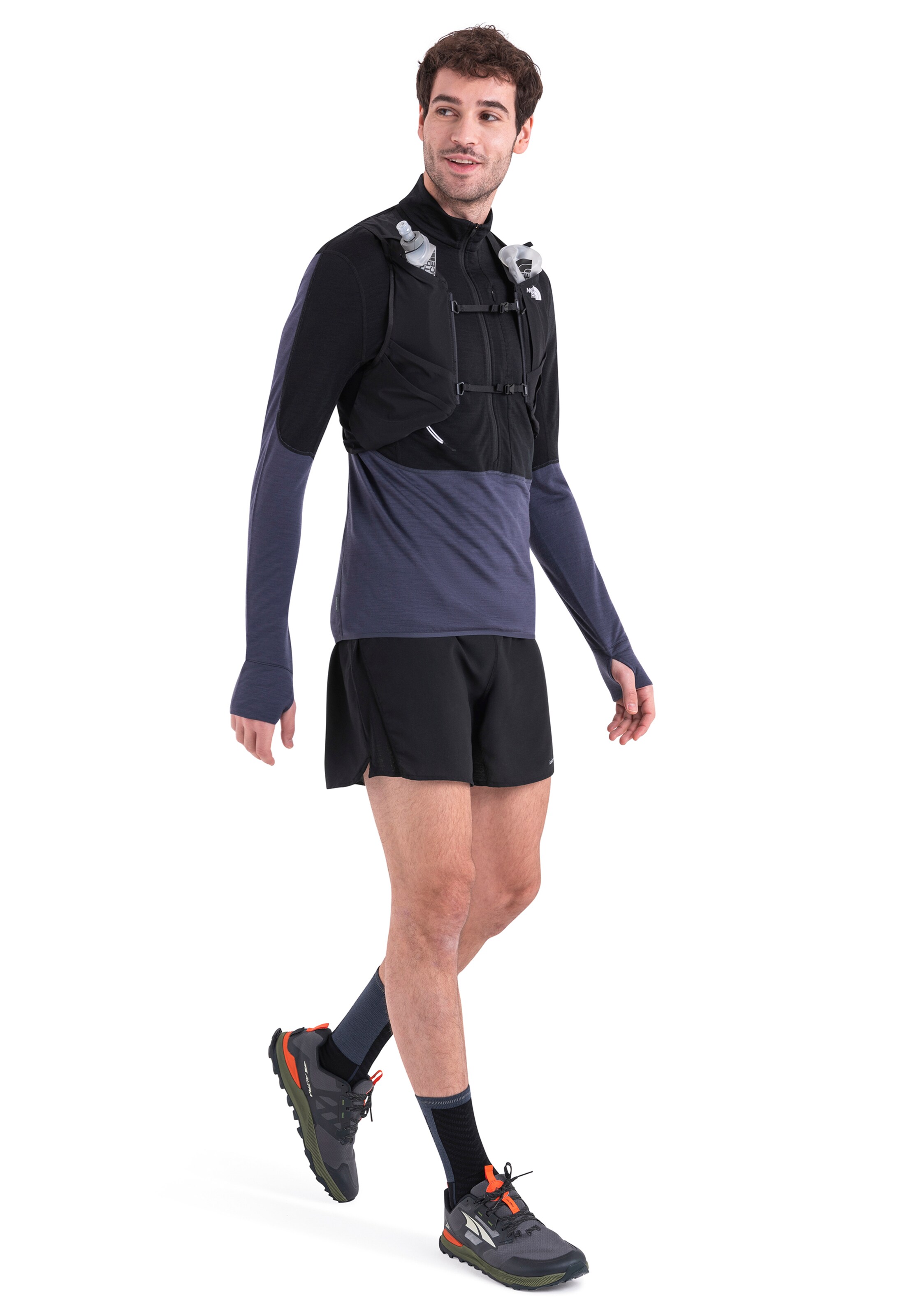 ICEBREAKERTehnička sportska majica 'Realfleece Descender' - crna boja