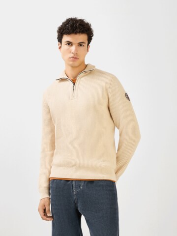 FC BAYERN MÜNCHEN Knit Cardigan in White: front