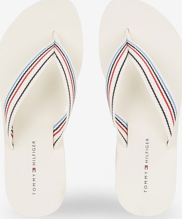 TOMMY HILFIGER T-Bar Sandals in White