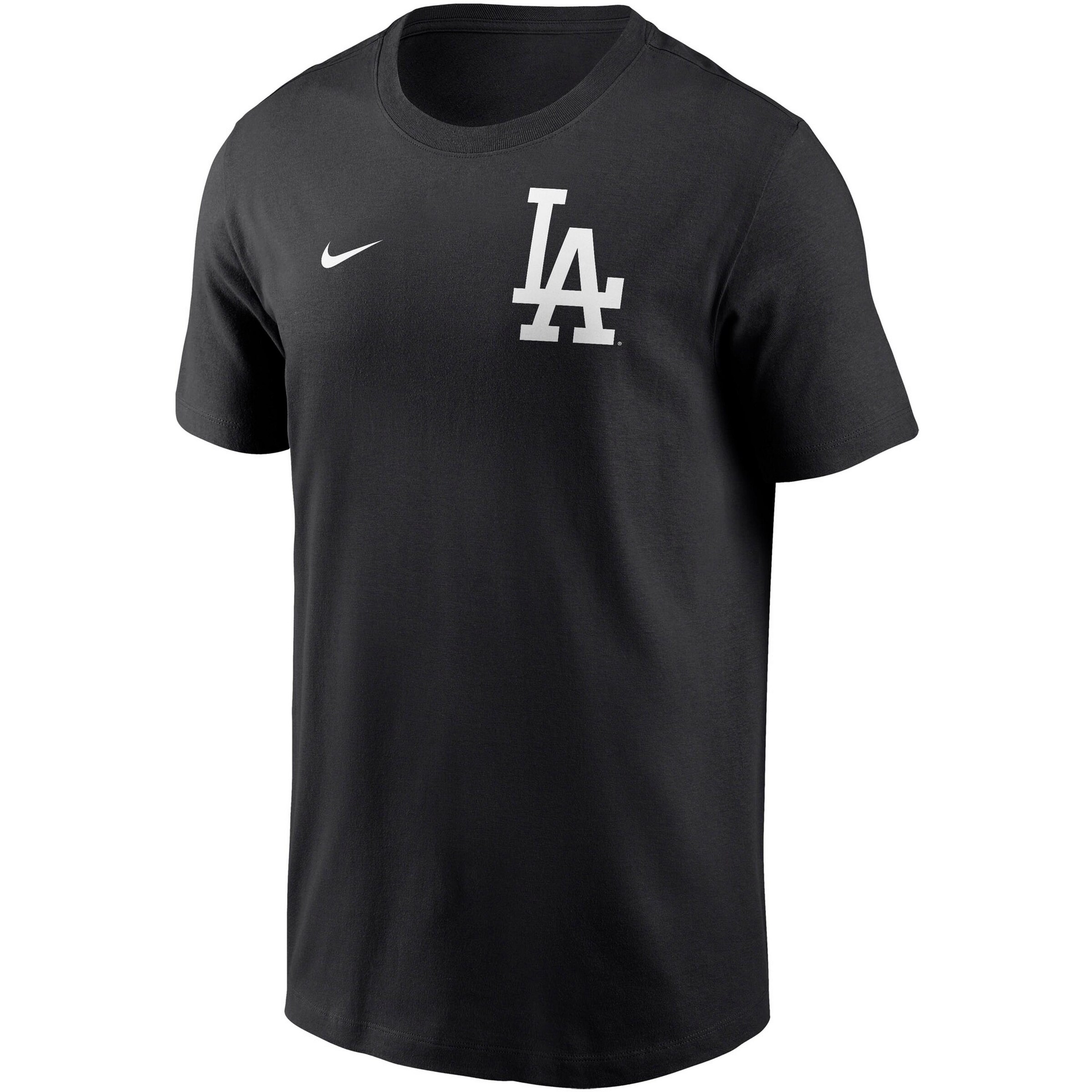 NIKE Sportshirt 'Los Angeles Dodgers' in hellgrau / schwarz / weiß, Produktansicht