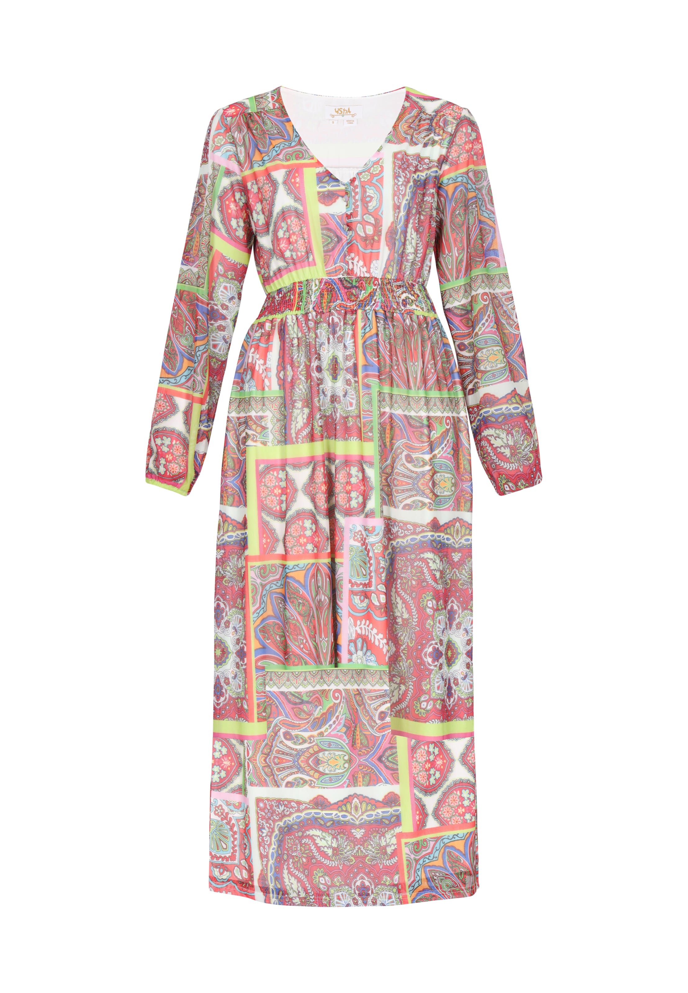 usha FESTIVAL - Vestido 'Festival' em branco: frente