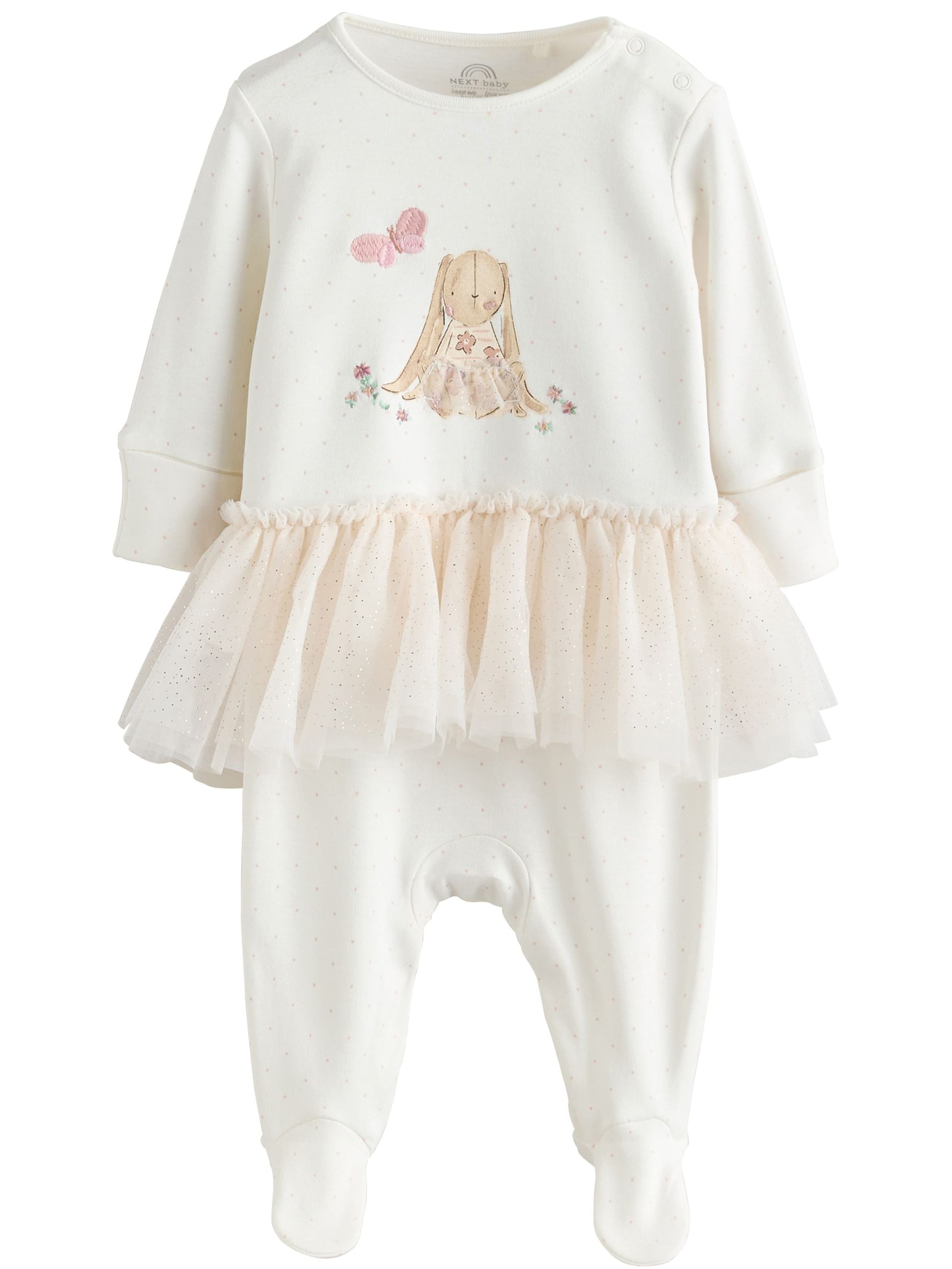 Pijamale de la Next pe bej: față