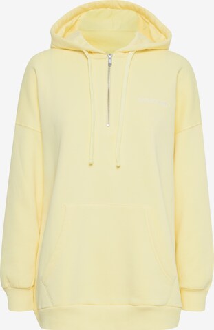 Sweat-shirt The Jogg Concept en jaune : devant