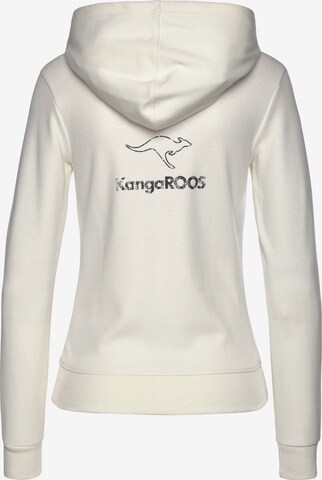 KangaROOS Zip-Up Hoodie in White