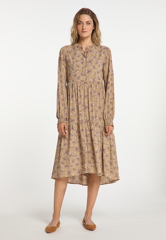 Usha Dress in Beige