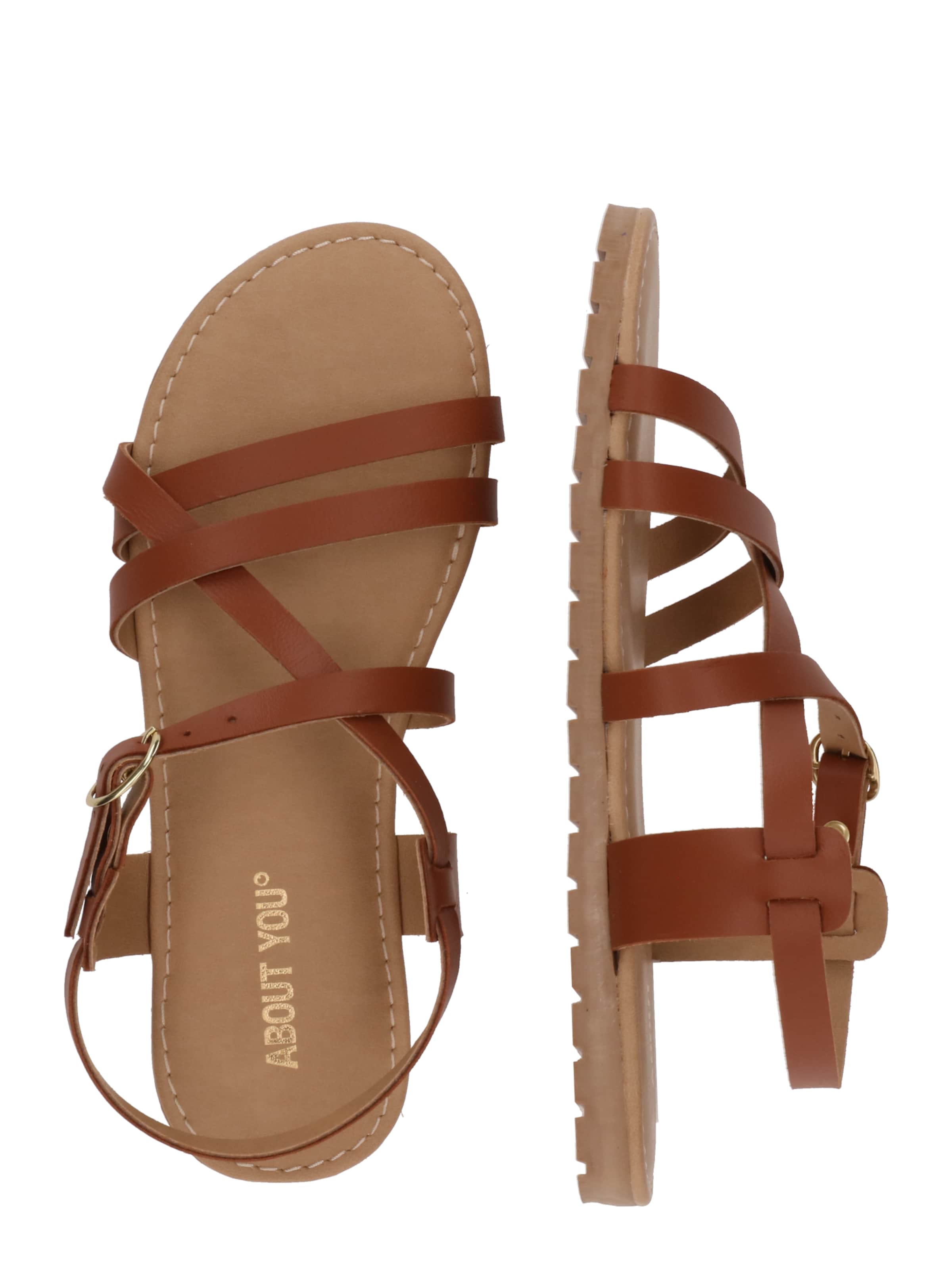 ABOUT YOU Sandal 'Aurora' in Brown