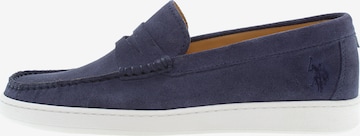 U.S. POLO ASSN. Mocassins 'Miguel002' in Blauw: voorkant