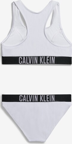 Calvin Klein Swimwear Bustier Bikini in Wit