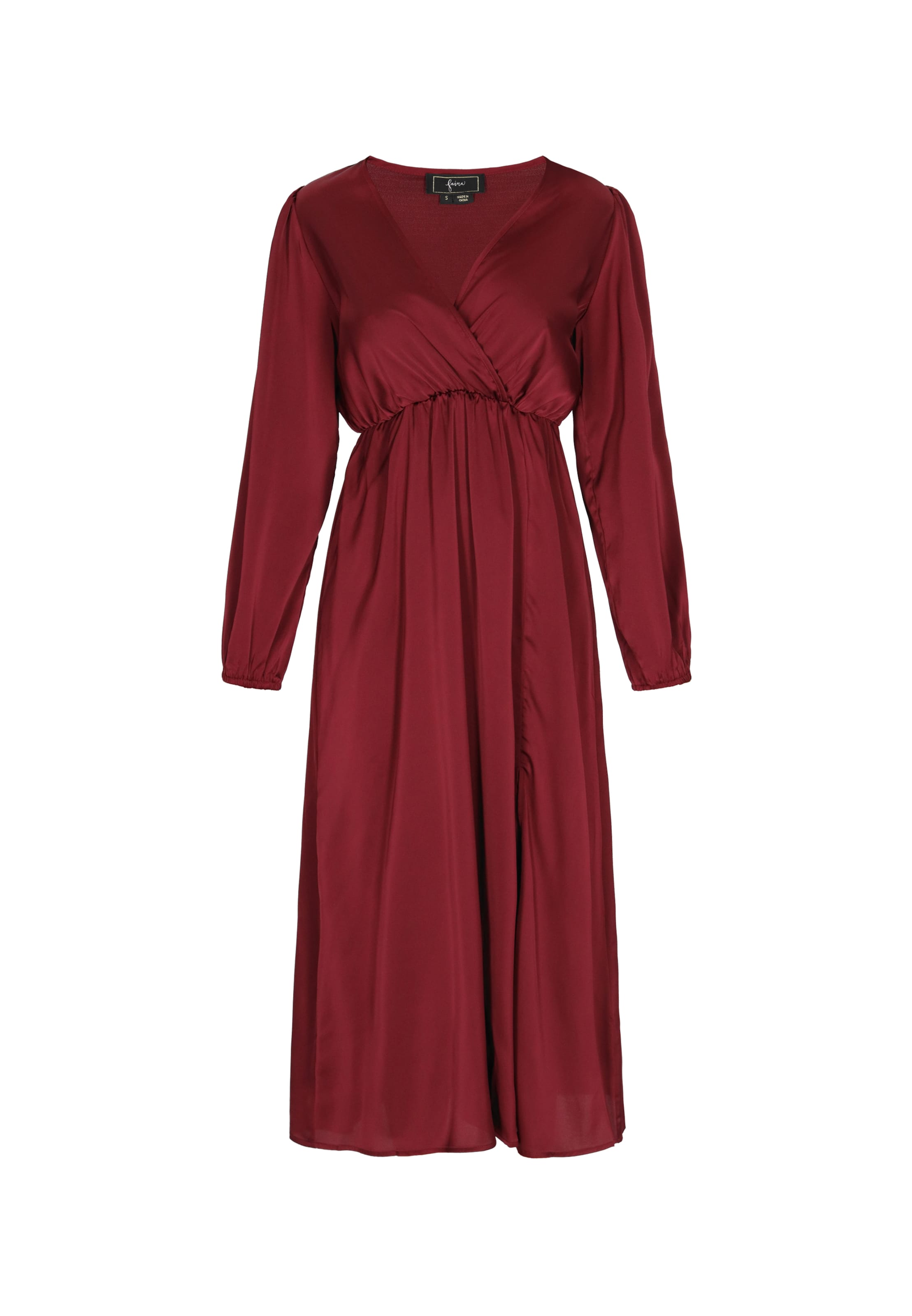 faina - Vestido em vermelho: frente