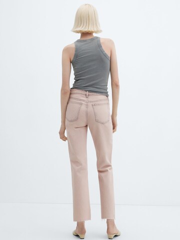 MANGO Regular Jeans 'BLANCA' in Pink