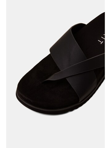 ESPRIT T-Bar Sandals in Black