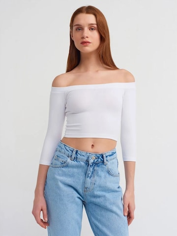 Camicia da donna di Dilvin in bianco: frontale