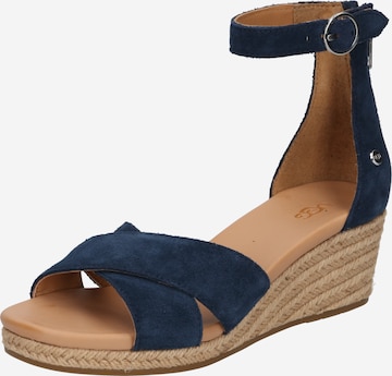 UGG Sandaal 'Eugenia' in Blauw: voorkant