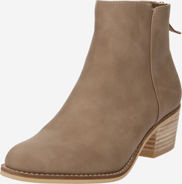 Bottines 'Wiebke' ABOUT YOU en beige : devant