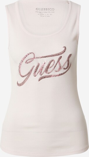 Top GUESS pe roz pastel / roz deschis / argintiu, Vizualizare produs