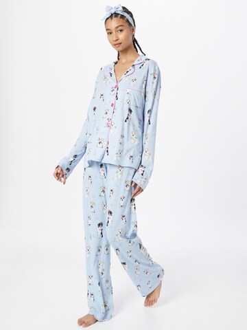 PJ Salvage - Pijama em azul: frente