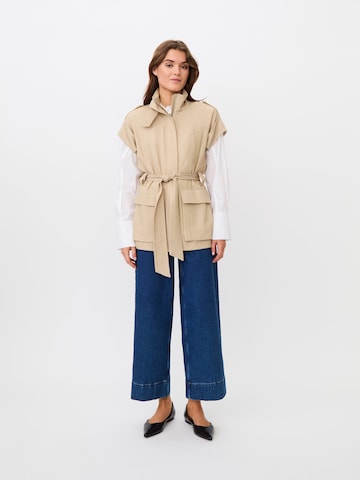 Gilet 'Jendayi' Masai en blanc
