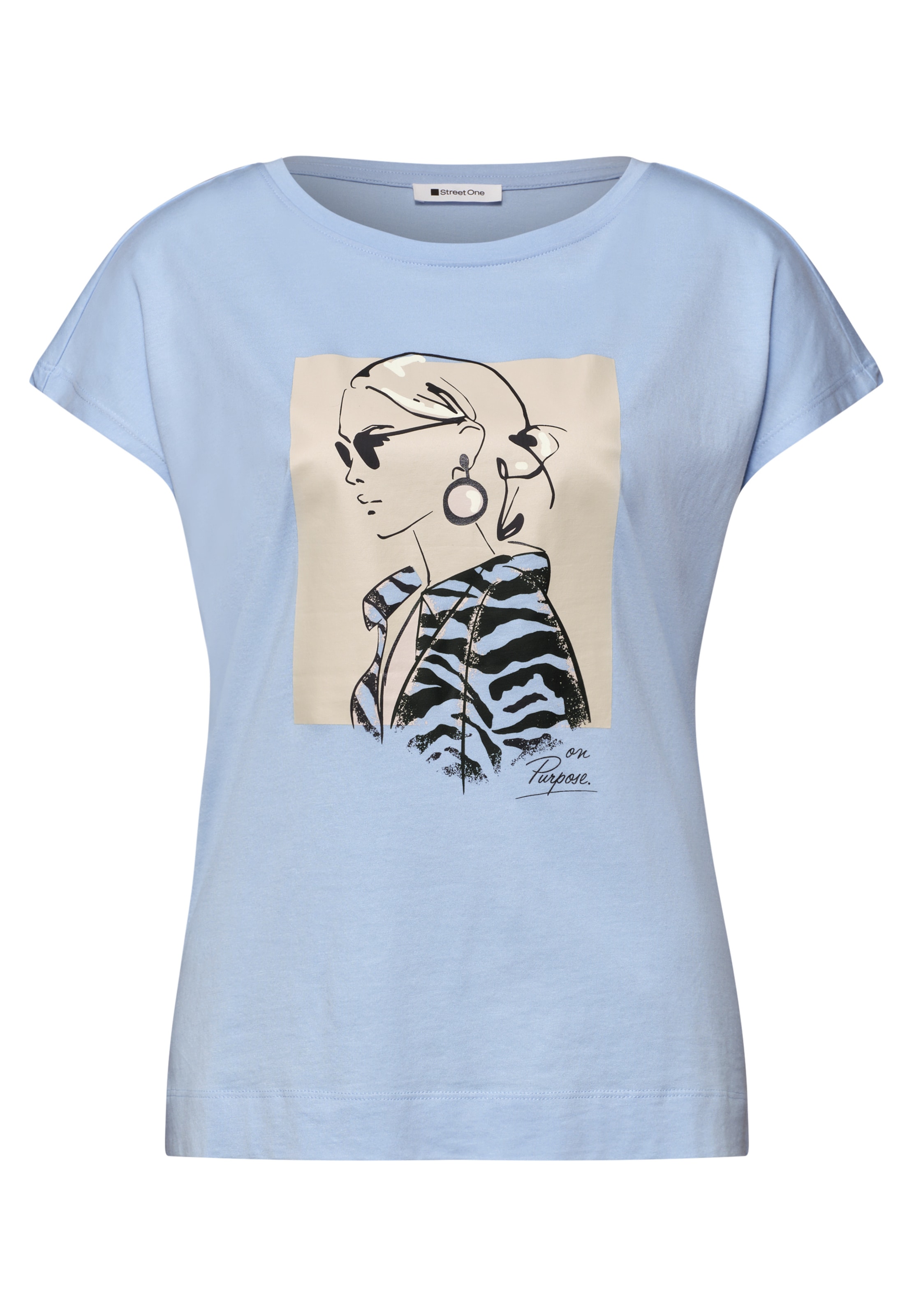 STREET ONE Shirt in Blue: front