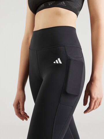 ADIDAS PERFORMANCE Skinny Παντελόνι φόρμας 'Opt Ess' σε μαύρο