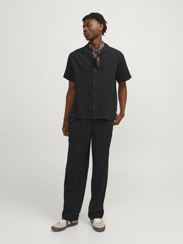 JACK & JONES Comfort Fit Πουκάμισο 'JORLuke' σε μαύρο