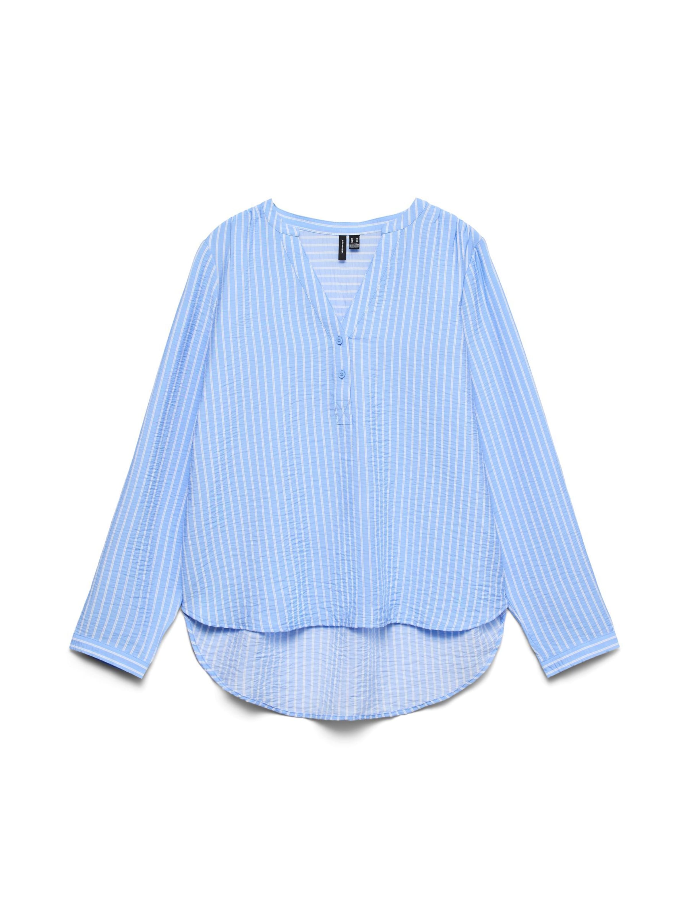 Vero Moda Curve Blouse 'VMCKaja' in Blue: front