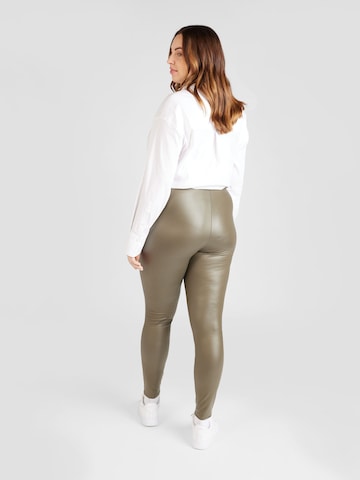 ONLY Carmakoma Regular Leggings 'ROOLI' in Green