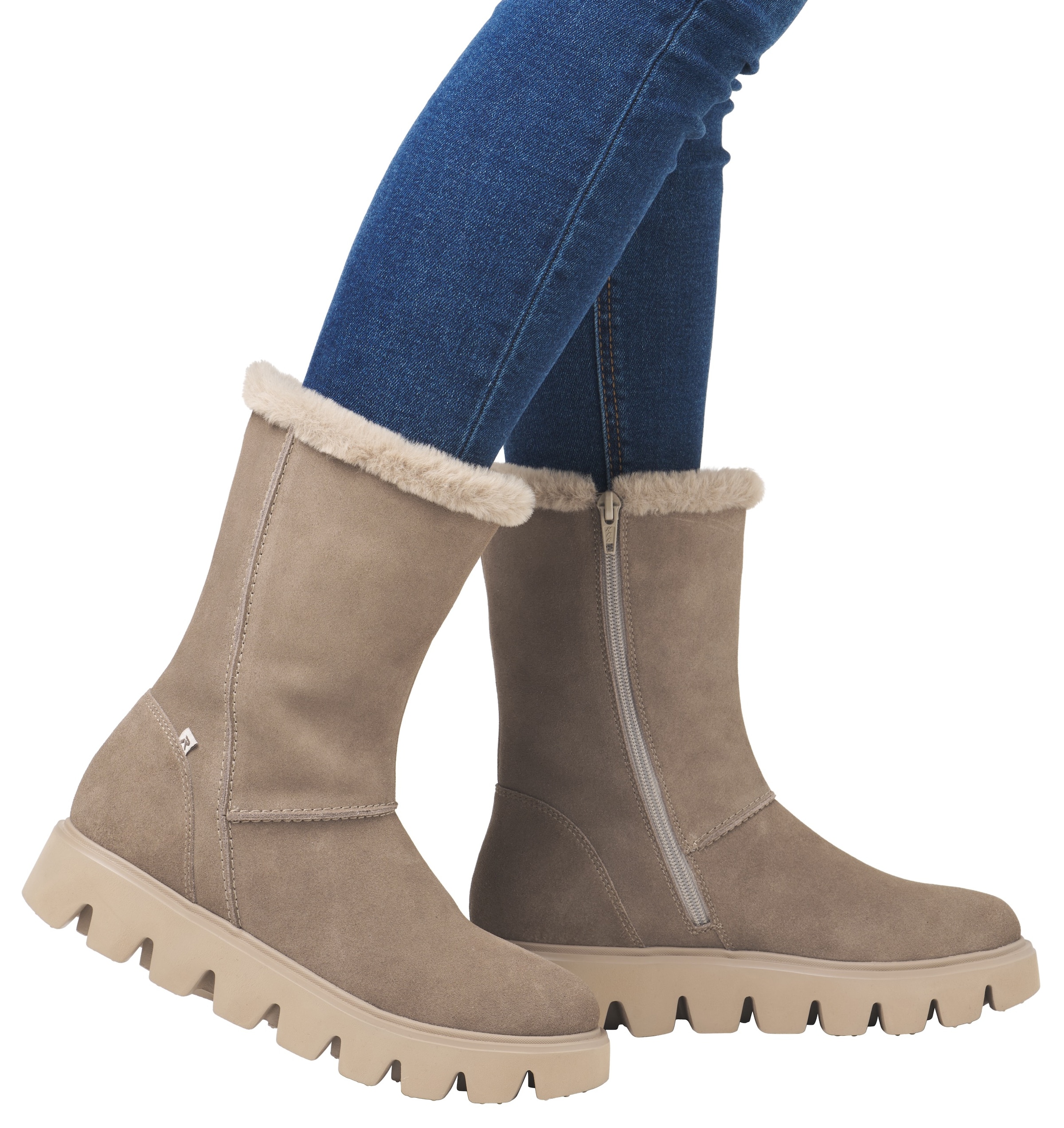Boots da neve di Rieker Sport in beige