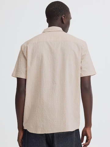 BLEND Regular Fit Kurzarmhemd ' BHBarny ' in Beige