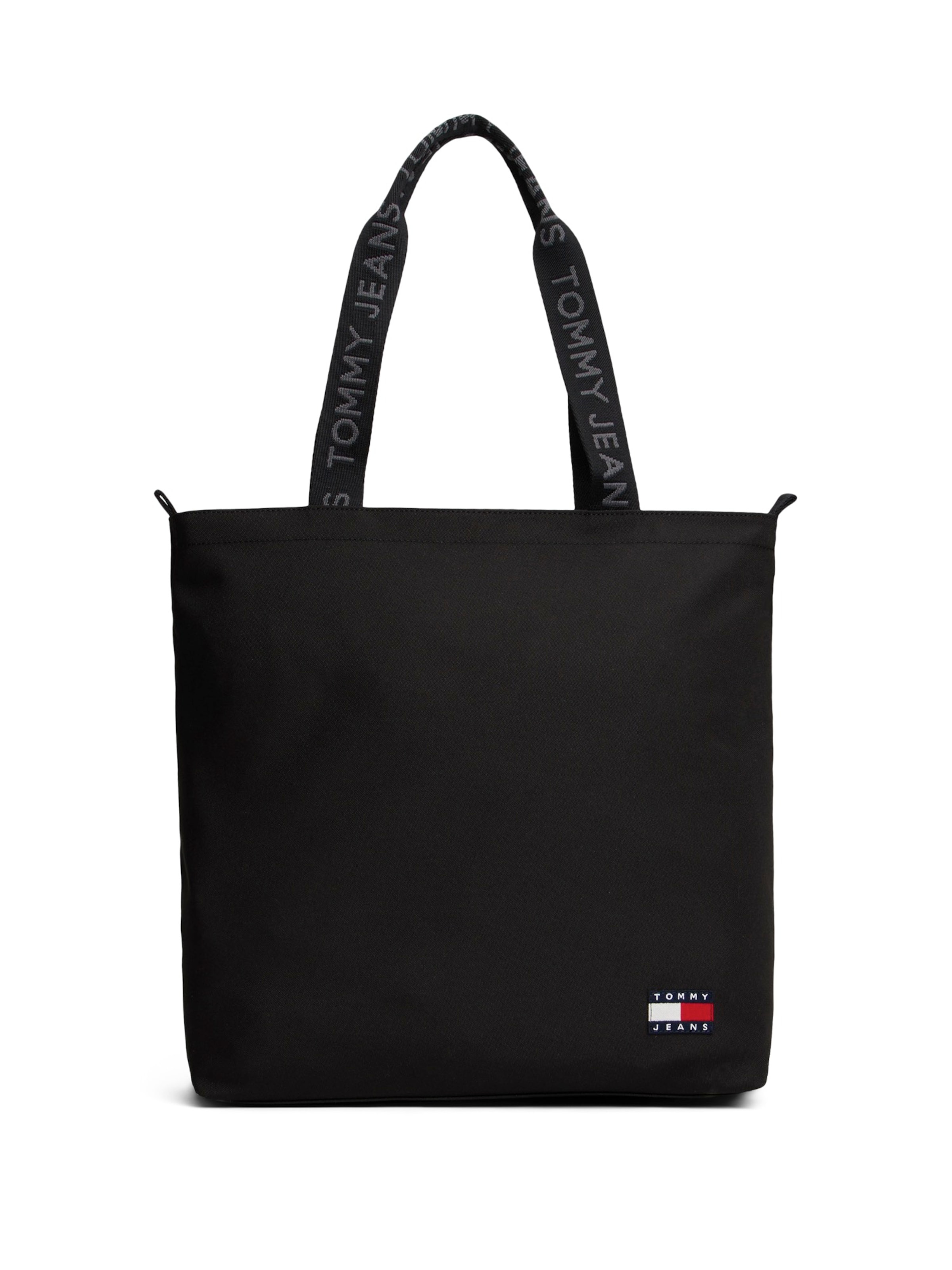 Tommy Jeans Shopper 'Ess' in Zwart: voorkant