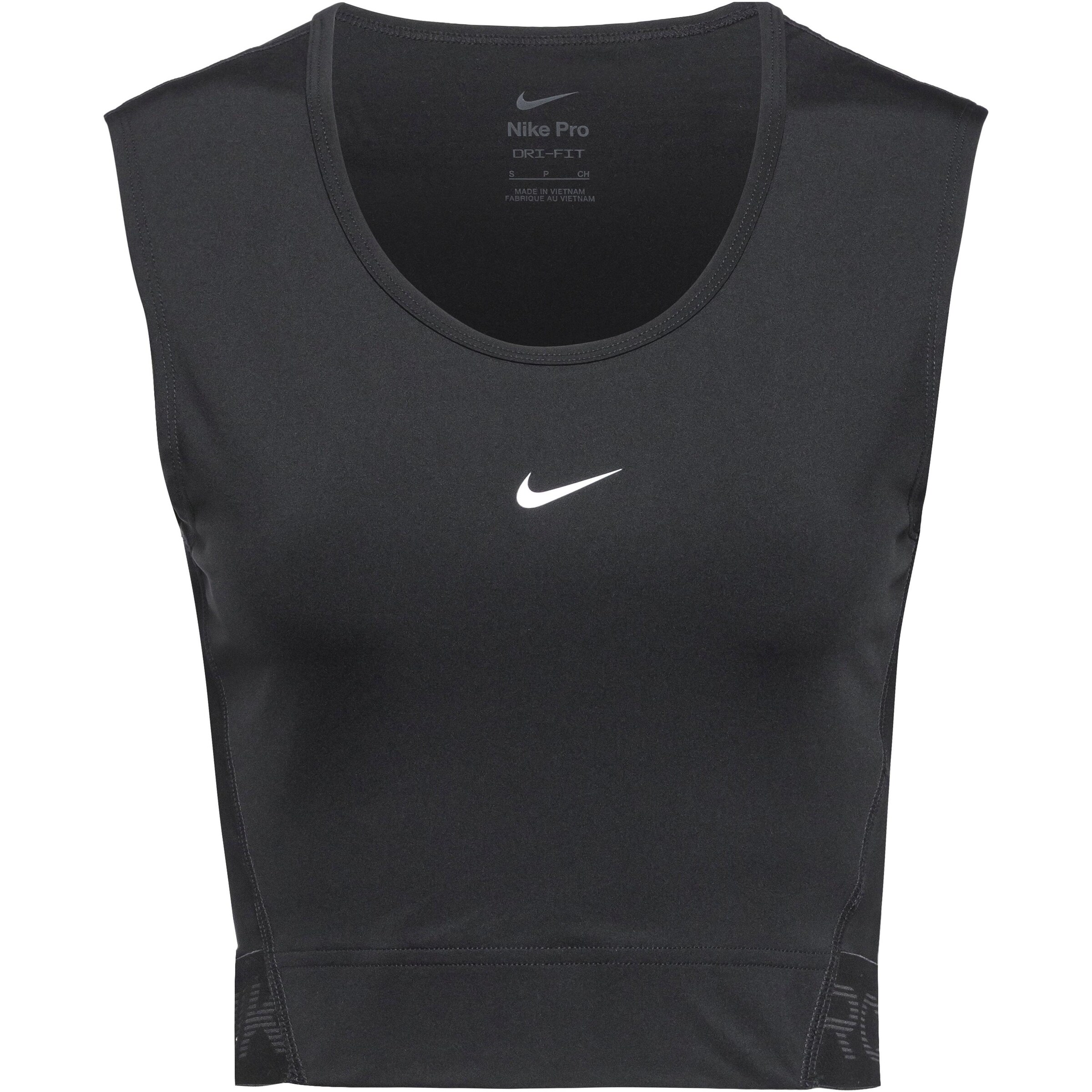 NIKE Sports Top in Black: front