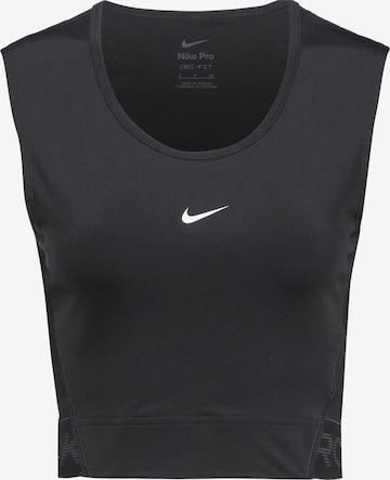 NIKE Sports Top in Black: front