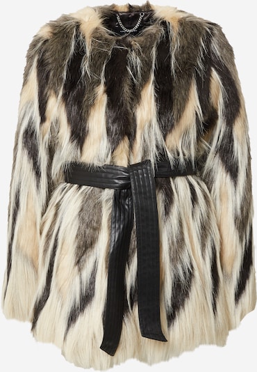 Karen Millen Winter coat in Cream / Light grey / Black, Item view