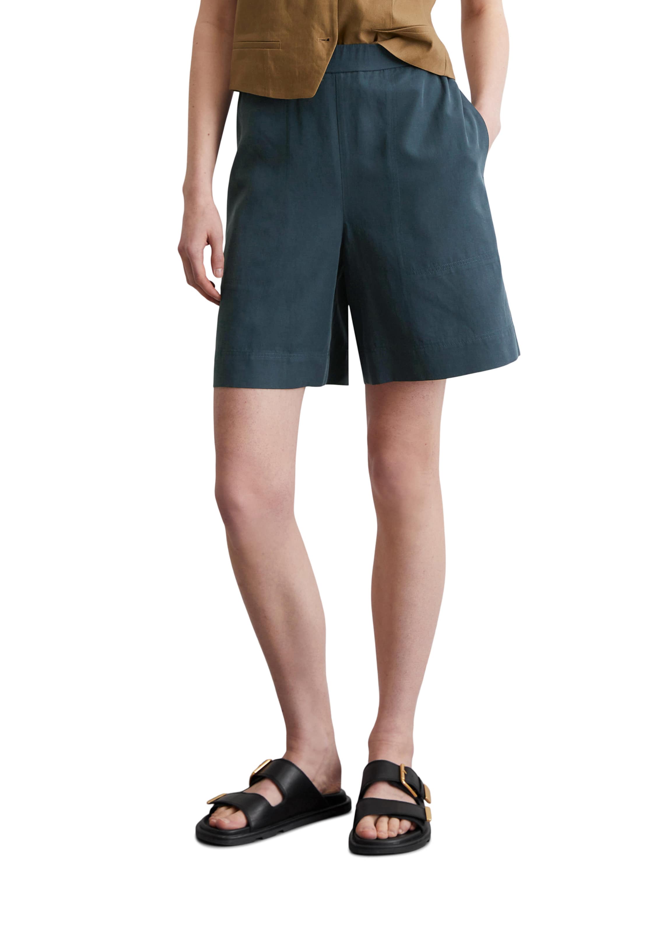 Marc O'Polo Loose fit Pants in Blue: front