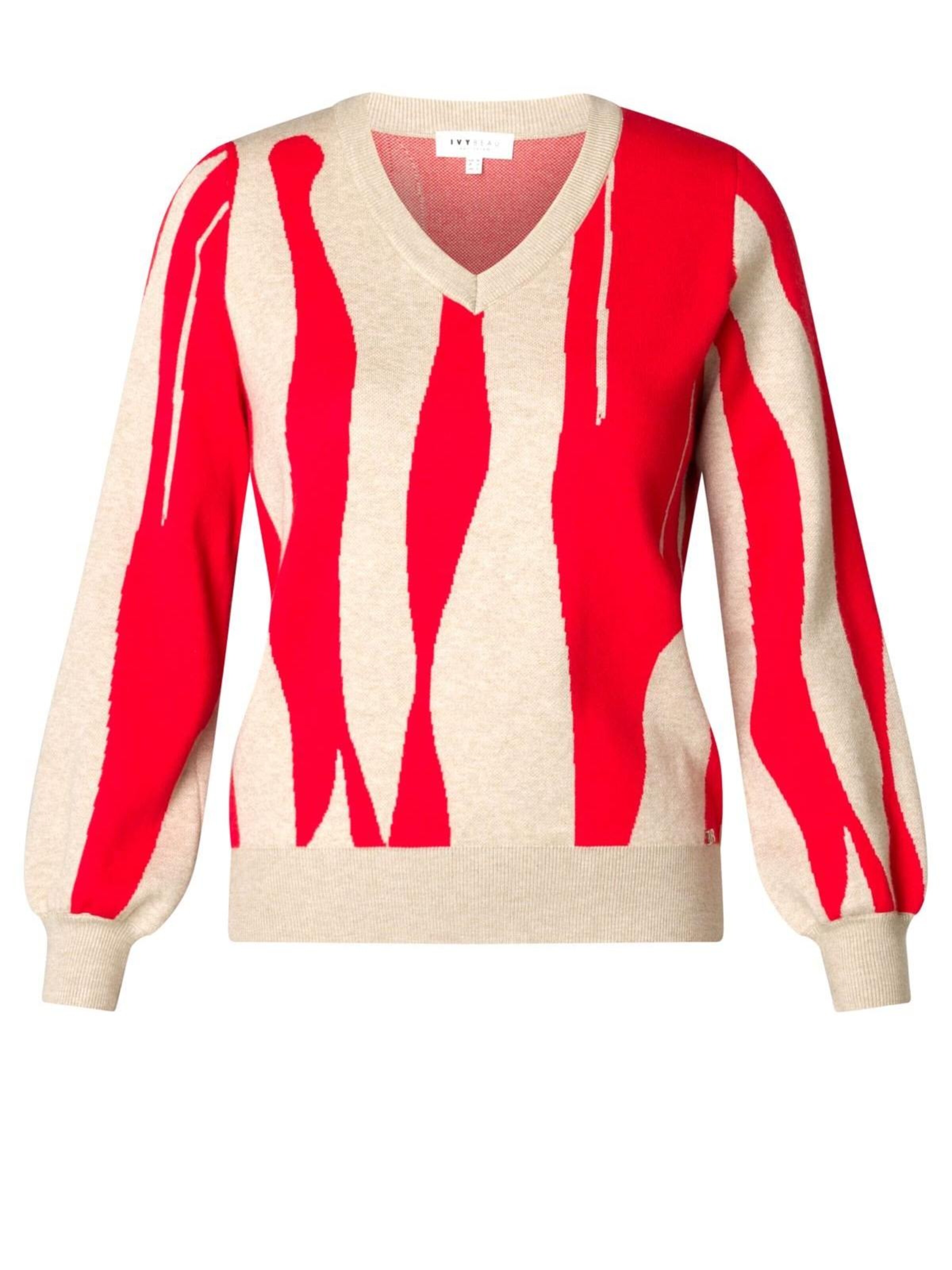IVY BEAU Knitted top 'IVY Beau Suvie rood' in Red