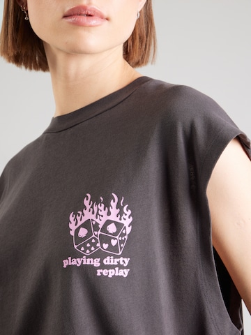 REPLAY Shirt in Black