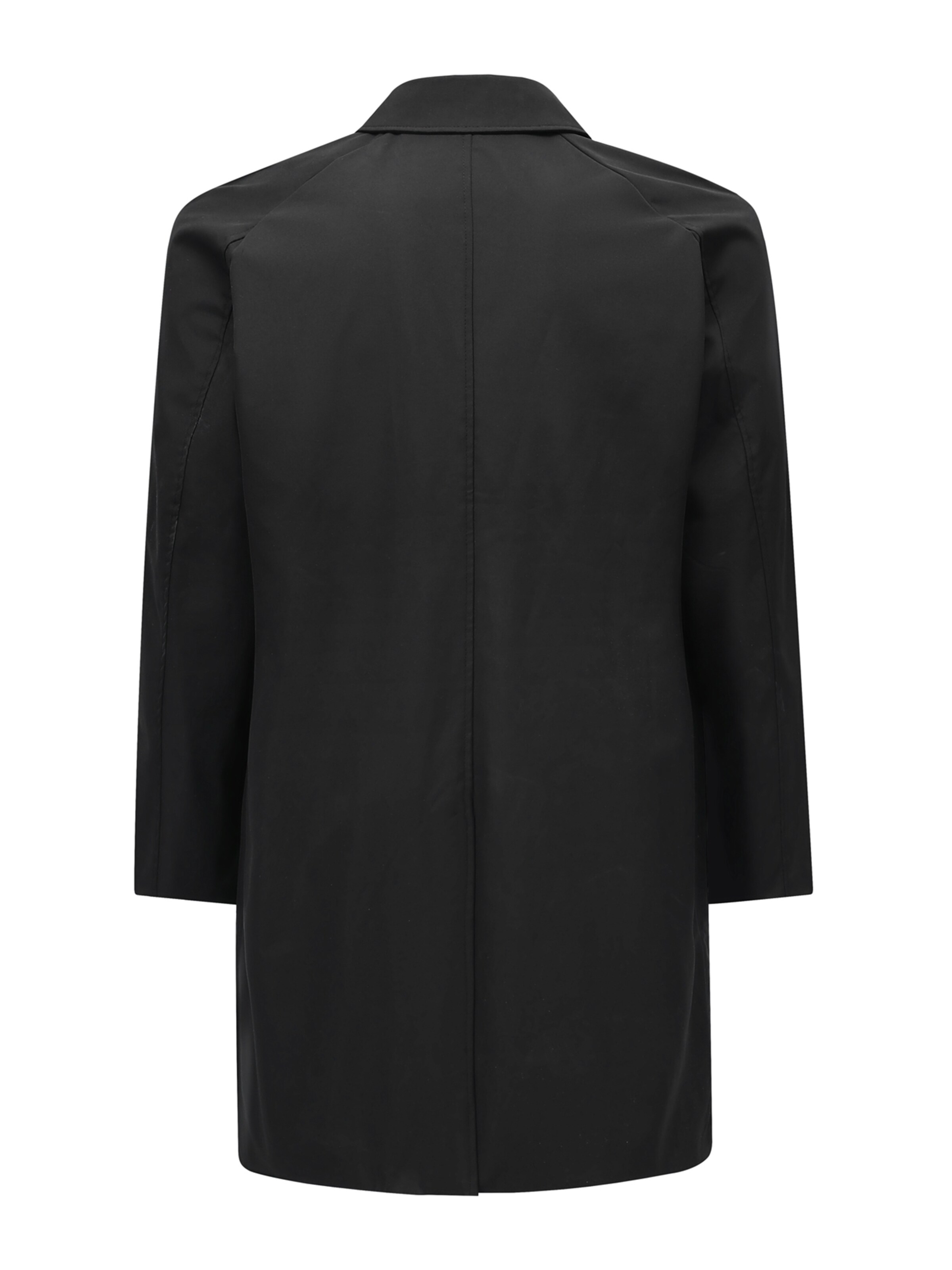 ALLTHEMEN Between-Seasons Coat 'Hauch' in Black
