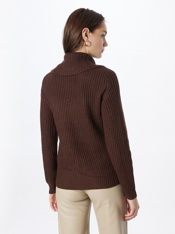 PIECES Pullover 'MILLA' in Braun