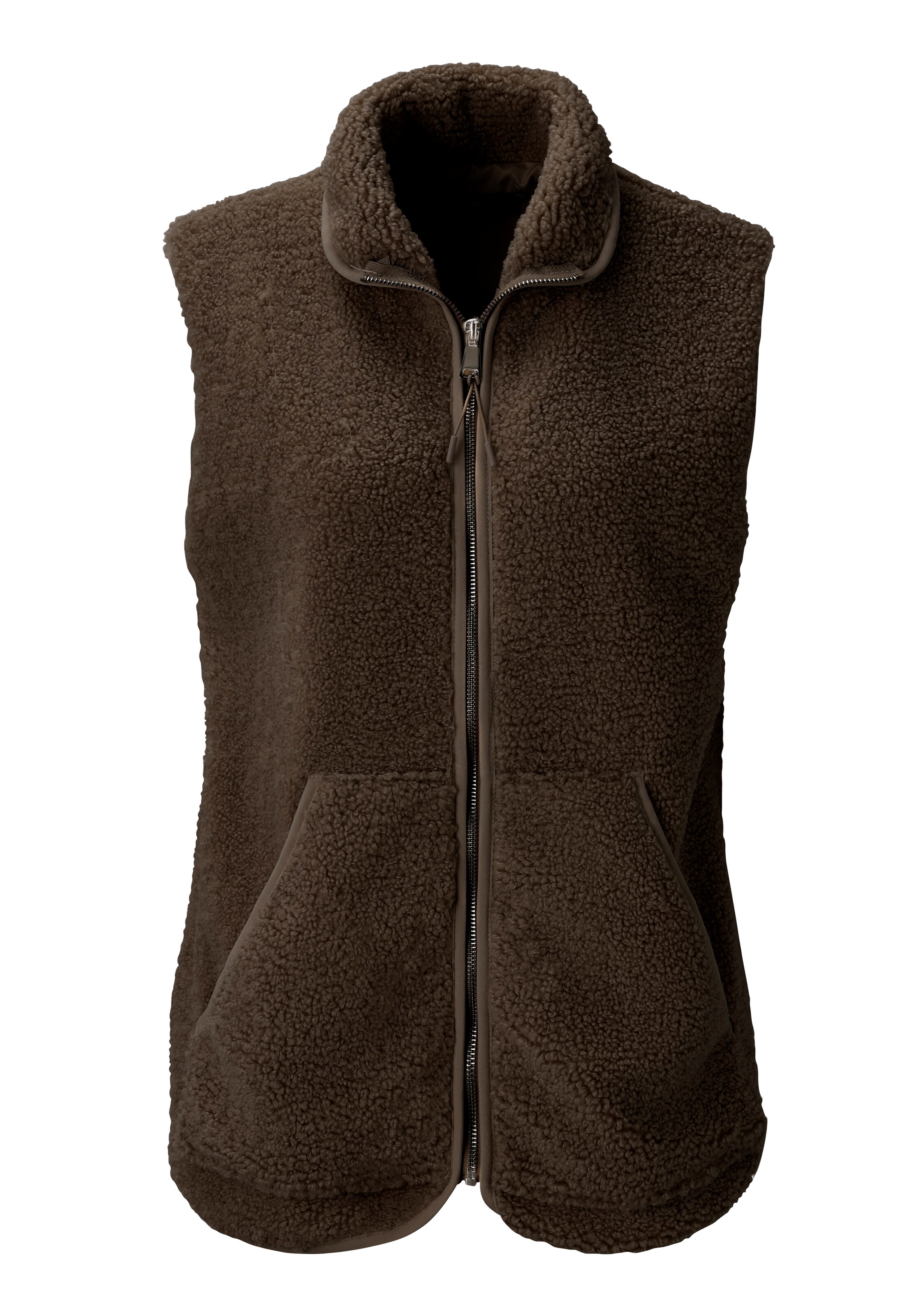 Aniston CASUAL Weste in Braun: Vorderseite
