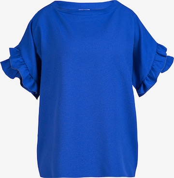 Karko Blouse ' RENE ' in Blauw: voorkant