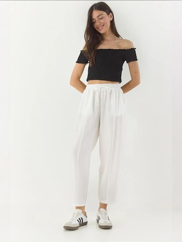 Bianco Lucci Wide leg Broek in Beige