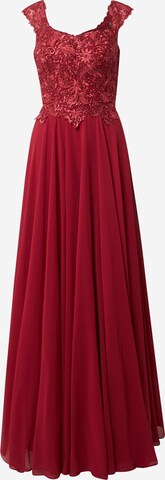 Robe de soirée LUXUAR en rouge : devant