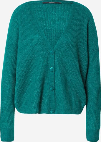 ESPRIT Knit Cardigan in Green: front