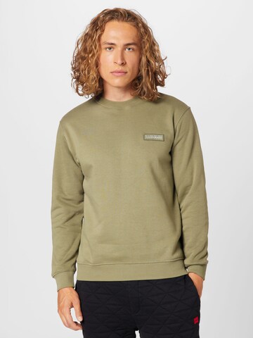 NAPAPIJRI Sweatshirt in Groen: voorkant