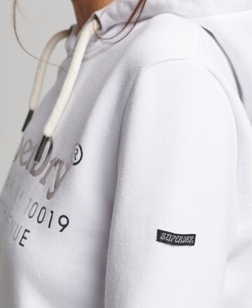 Superdry Sweatshirt 'Venue Interest' in White