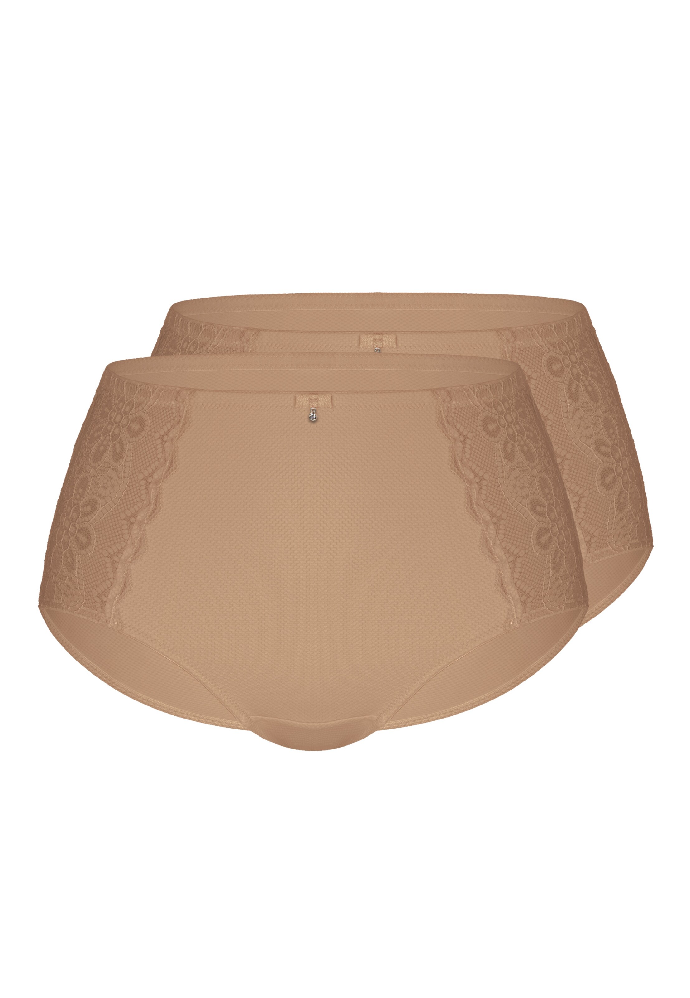sassa Taillenslip 'IMPRESSIVE JACQUARD' 2er Pack in Beige: Vorderseite