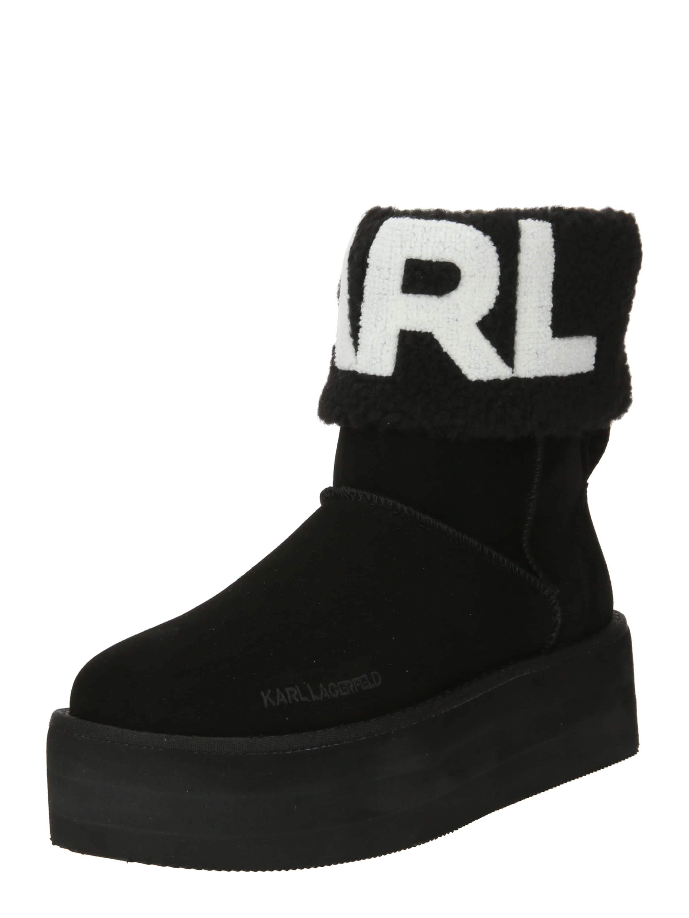 Karl Lagerfeld Bootsit 'THERMO' värissä musta: etupuoli