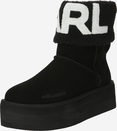 Karl Lagerfeld Ležerne čizme 'THERMO' u crna / bijela, Pregled proizvoda